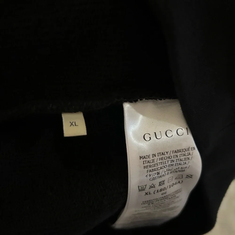 Men's Gucci interlocking G jersey, cotton logo sweatshirt size XL made in Italy
